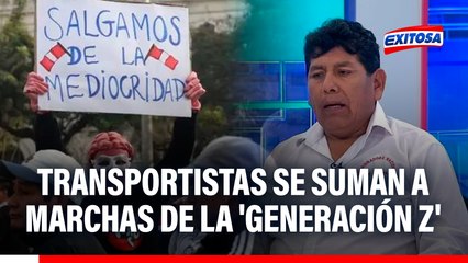 Transportistas se suman a marchas de la 'Generación Z': "Invitamos a los conductores a unirse"