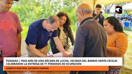 Tras más una década de lucha, vecinos de Santa Cecilia celebran la entrega de permisos de ocupación
