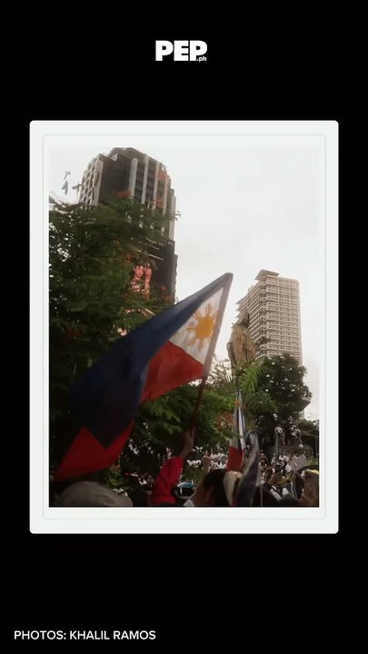Khalil Ramos joined celebrities at the September 21 anti-corruption rally | PEP #shorts
