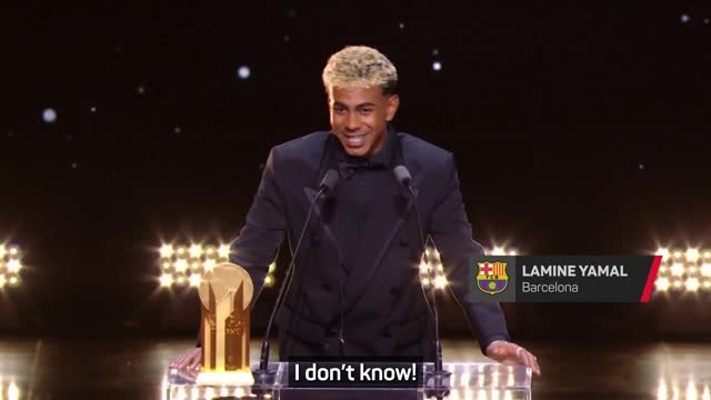 'I don’t know!' - Lamine Yamal laughs off Ballon d'Or question