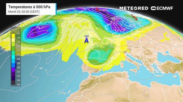 Goutte froide sur la France : entre air froid et précipitations abondantes cette semaine