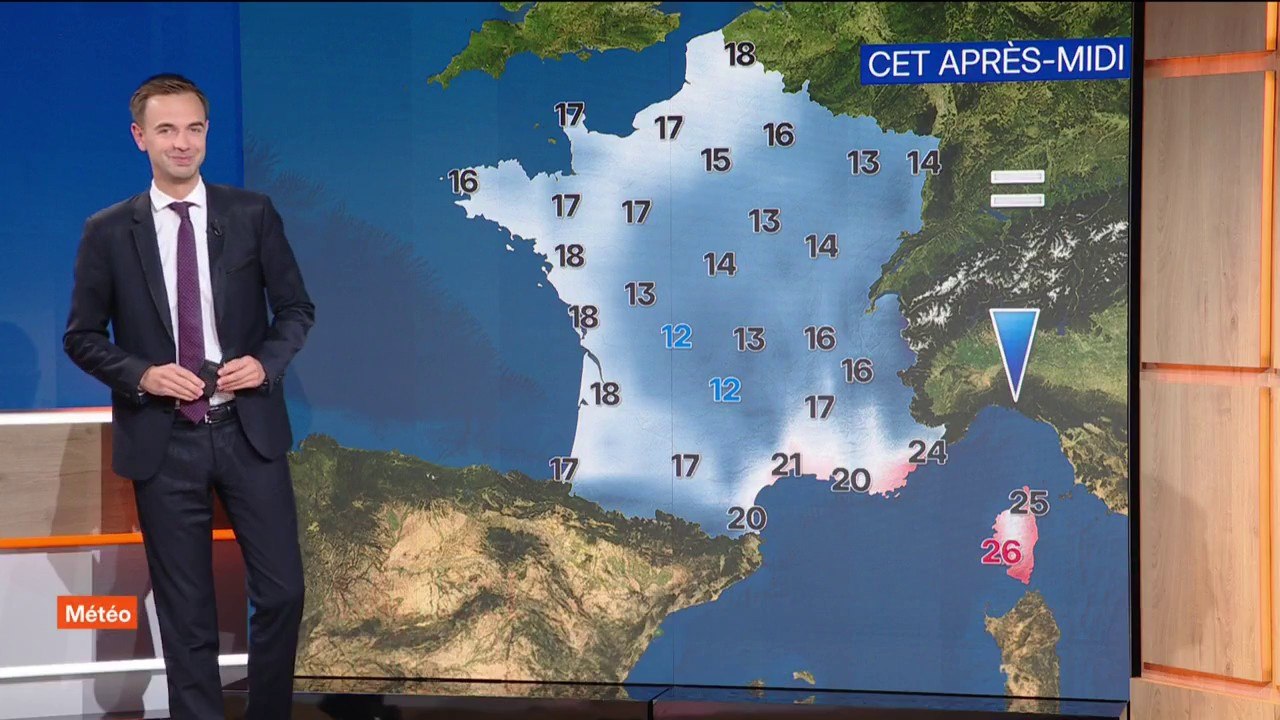 De la pluie dans le centre et l'est de la France et quelques éclaircies dans le Nord et le Sud, avec des températures comprises entre 12°C et 26°C... La météo de ce mardi 23 septembre