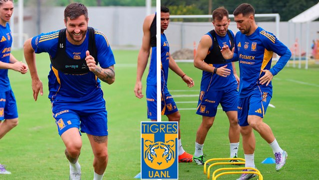 André-Pierre Gignac entrena junto al resto de Tigres y podría volver a ser titular ante Atlas