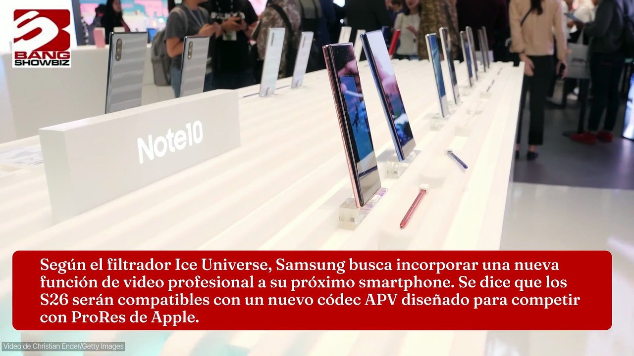 Competirá Samsung con el video del iPhone incorporando un rival de ProRes al Galaxy S26