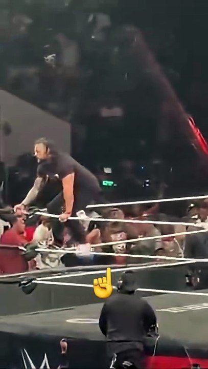 Unseen Footage of Roman Reigns Off Air After WWE Raw #wwe #shorts