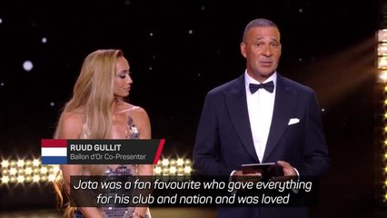 Tribute paid to Diogo Jota at Ballon d'Or ceremony