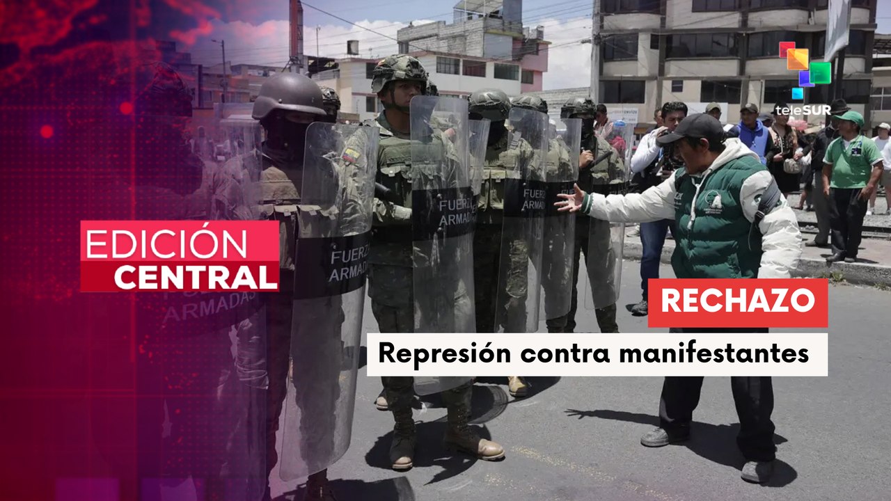 Ciudadanos rechazan las políticas neoliberales del Pdte.  Noboa