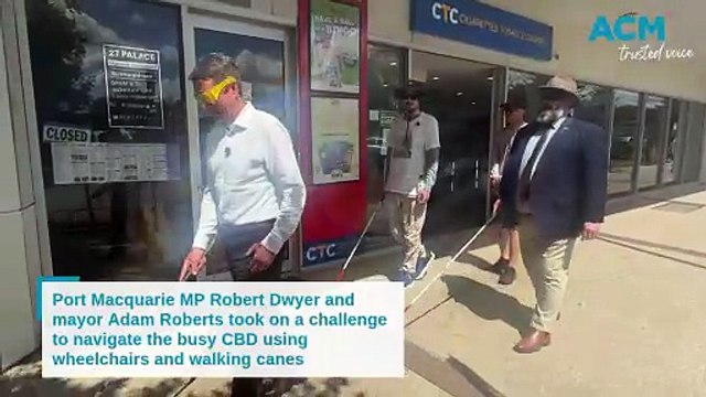 Disability access put to the test as MP and mayor navigate CBD in wheelchairs