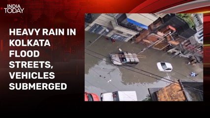 Video: Cars submerged as Kolkata neighbourhood turns into massive lake
