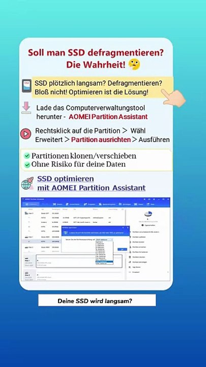 👉 Soll man SSD defragmentieren? Bessere Methoden für SSD-Optimierung!