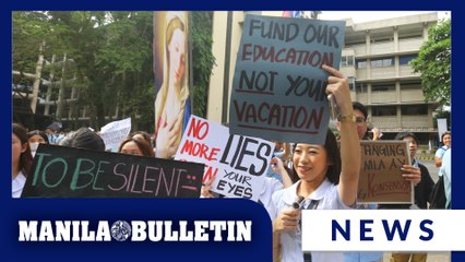 Ateneo de Davao University students stages rally vs flood control projects
