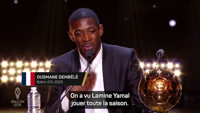 Dembélé savoure sa belle bataille avec Yamal après avoir remporté le trophée