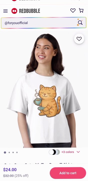 Cute Cozy Cat with Tea