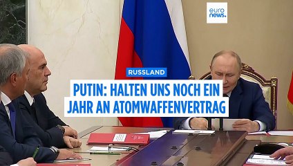 Putin: Russland wird Atomwaffengrenzen mit USA noch ein Jahr lang einhalten