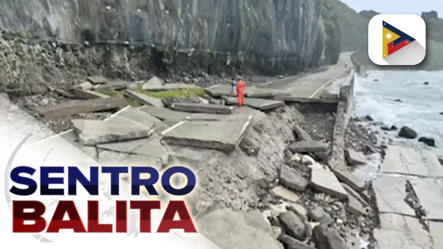 Ilang pangunahing kalsada at seawall sa Sabtang, Batanes, nasira dahil sa hagupit ng Super Typhoon #NandoPH; clearing operations, nagsimula na | ulat ni Myzel Estoy - Radyo Pilipinas Batanes
