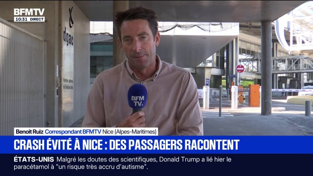 Crash évité entre deux avions à Nice: des passagers racontent