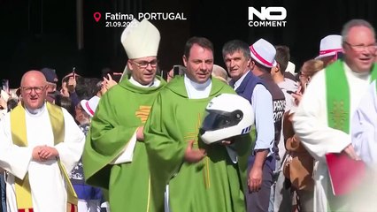 Tausende Biker versammeln sich in Fatima zur jährlichen Helmensegnung