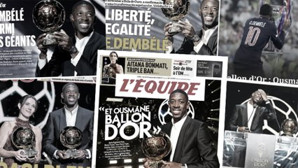 Le sacre d’Ousmane Dembélé embrase le monde du foot