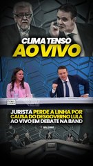 Jurista perde a linha por causa do desgoverno Lula ao vivo em debate na Band