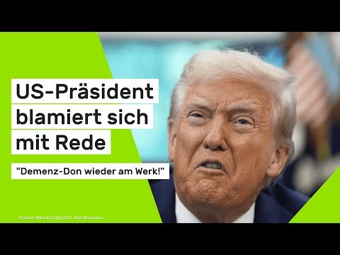 Donald Trump: Demenz-Don wieder am Werk! US-Präsident blamiert sich mit Rede