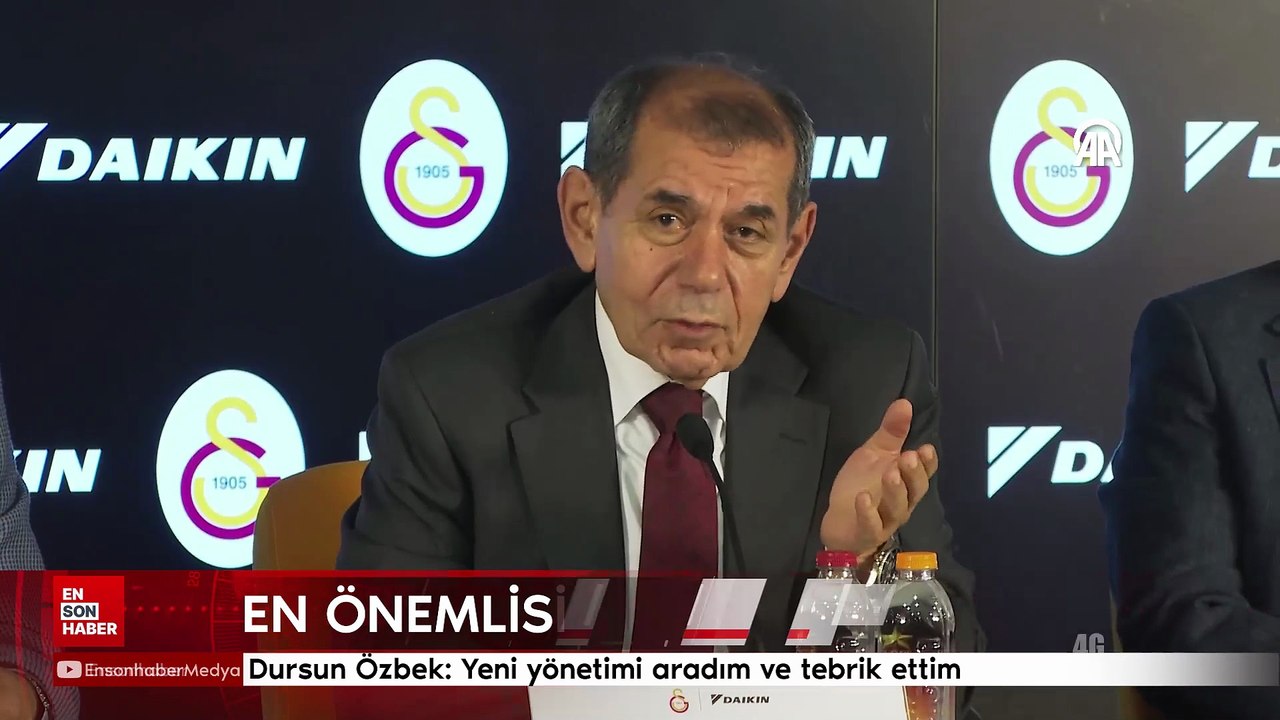 Dursun Özbek: Yeni yönetimi aradım ve tebrik ettim