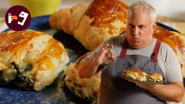 Hojaldres de espinacas, queso y manzana: un aperitivo fácil y ligero que siempre triunfa rodaje