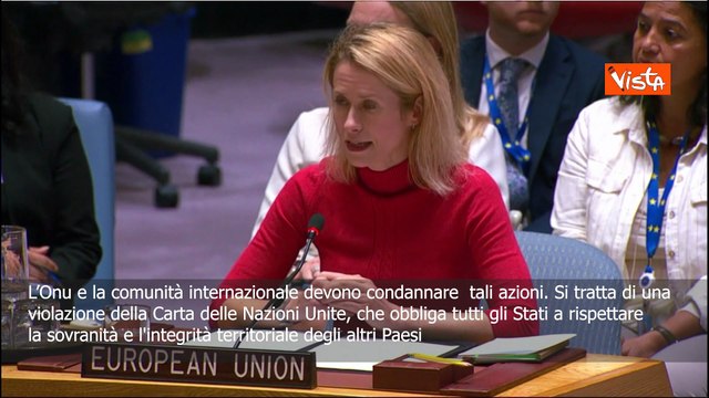 Kallas: Onu condanni azioni Russia, cinico che membro permanete sicurezza cerchi di minare pace SOTT