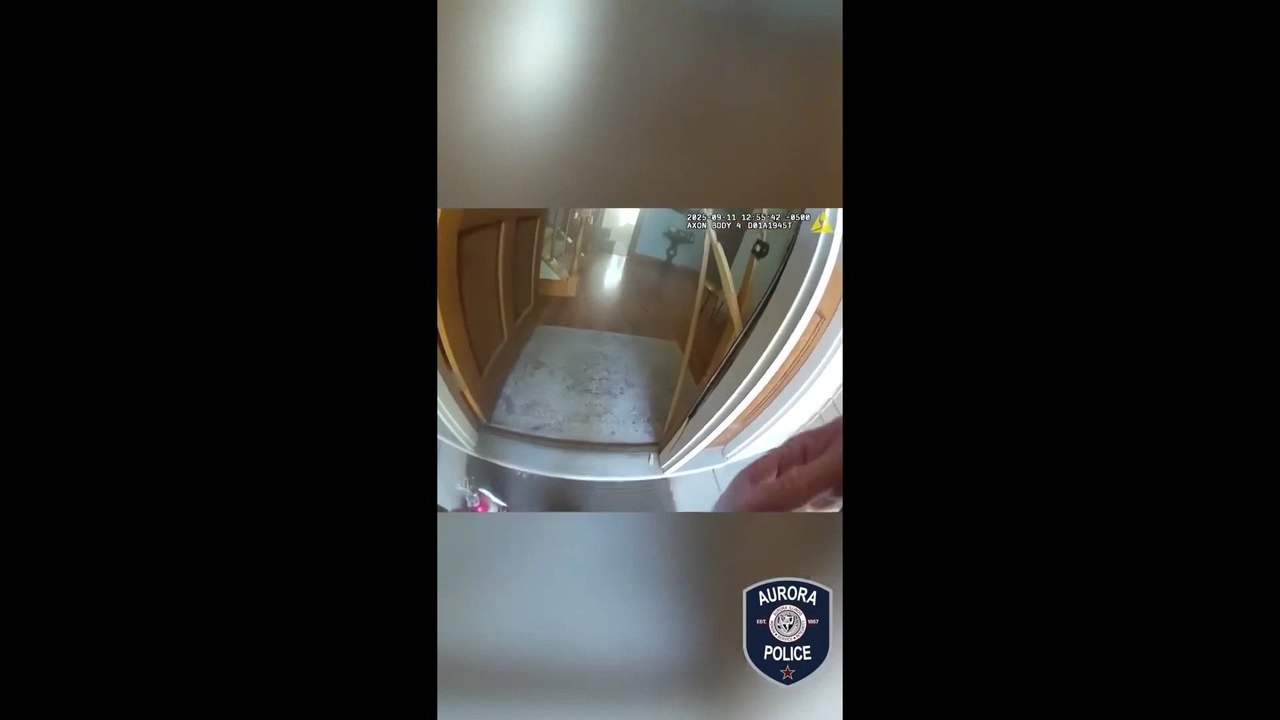 La Policía de Illinois rescata a un perro en el incendio de una casa