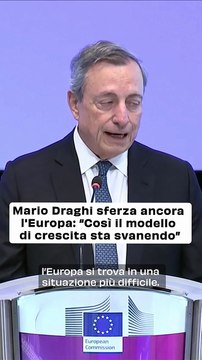 Draghi: L'Europa Deve Intraprendere Azioni Straordinarie per Affrontare Sfide Senza Precedenti e Salvaguardare la Sovranità