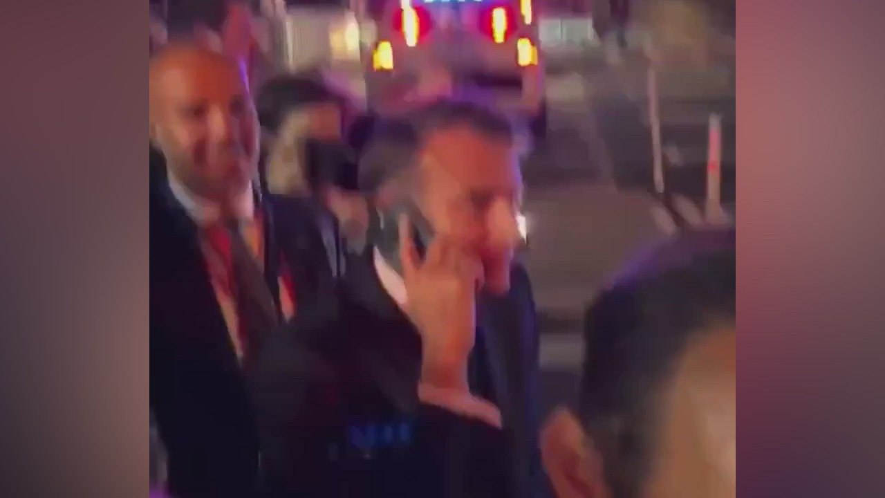 Macron’s Motorcade Stopped by NYPD as Road Reserved for Trump