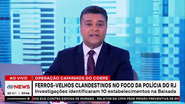 Polícia do RJ realiza ação contra ferros-velhos clandestinos