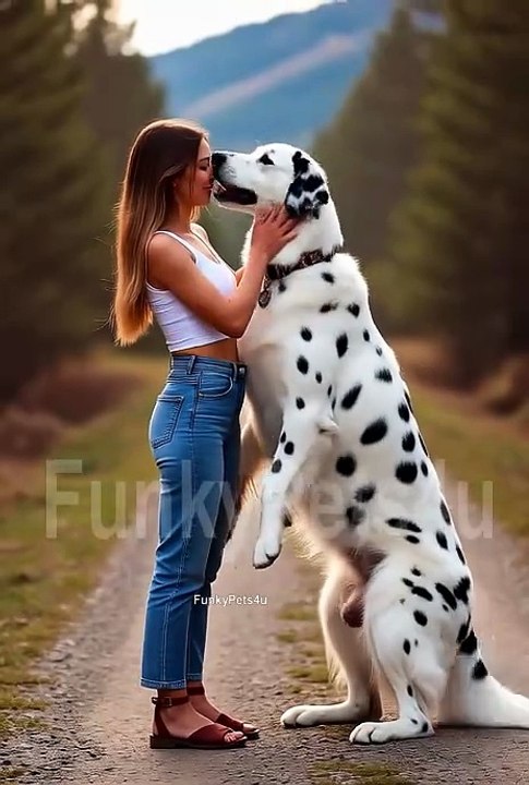 Young Girls and Her Dogs Love - FunkyPets4u