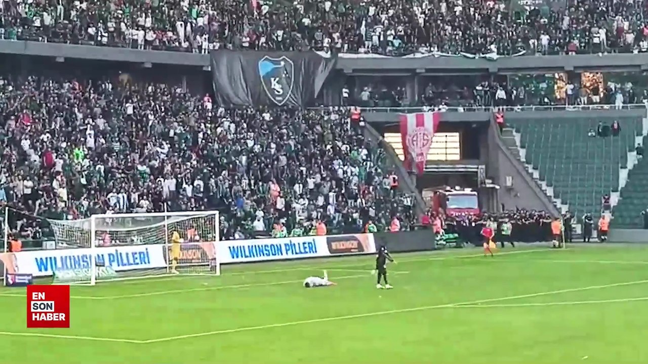 Kocaelispor-Rizespor maçında penaltı krizi: Atışın yapılacağı noktaya su döküldü