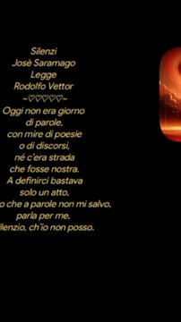 Silenzi Josè Saramago Legge Rodolfo Vettor Creative video annare53