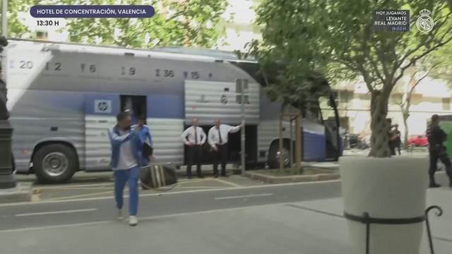 Así fue la llegada del Real Madrid a Valencia para enfrentarse al Levante UD