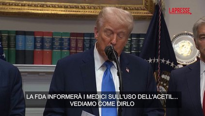 Trump: "Rischio elevato di autismo, donne incinta limitino uso del paracetamolo"