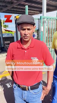 Willy Moutoussamy - Délégué CGTR canne usine Bois-Rouge