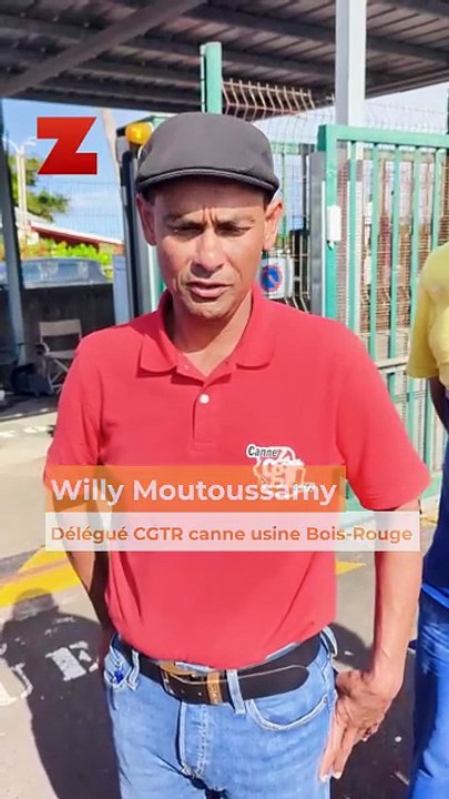 Willy Moutoussamy - Délégué CGTR canne usine Bois-Rouge