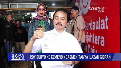 Roy Suryo Pertanyakan Keabsahan Ijazah SMA Wapres Gibran ke Kemendikdasmen | SAPA MALAM