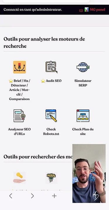 Vous publiez des pages sur votre site.