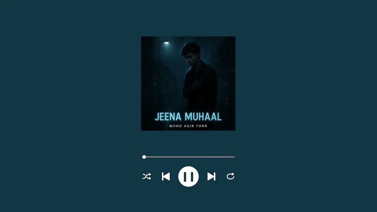 Jeena Muhaal | Heart Touching Hindi Sad Song 2025 | Emotional Love Song | Mohd Aqib Turk