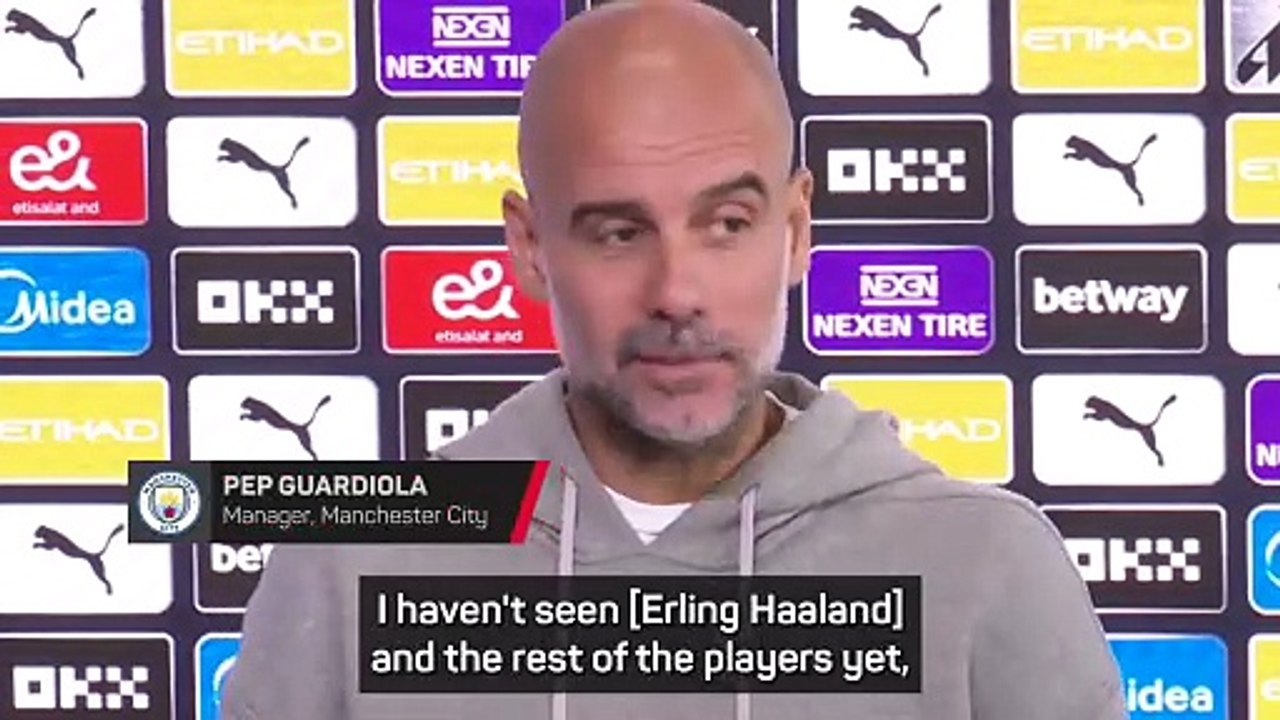 Pep Guardiola optimistic over Haaland injury concerns