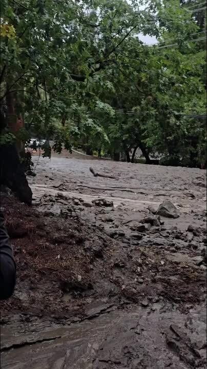Roads Suffer Severe Damage After Mudslide