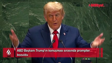ABD Başkanı Trump'ın prompter sözleri: Dostum, başın belada!