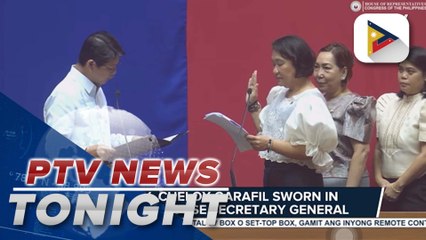Atty. Cheloy Garfail sworn in as new House Secretary General