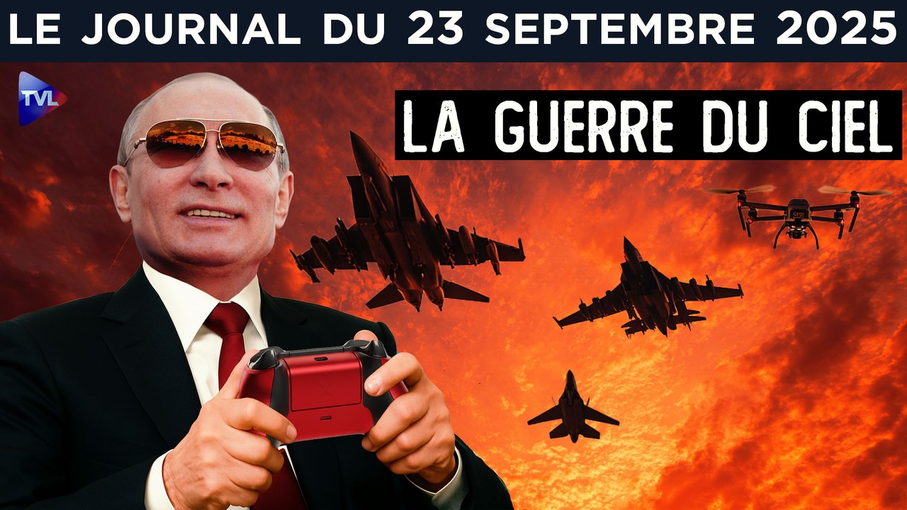 Ukraine/Russie : avions, drones, la guerre du ciel en Europe - JT du mardi 23 septembre 2025