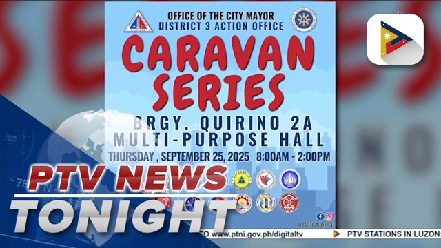 Caravan series brings QC services to Brgy. Quirino 2-A on Sept. 25