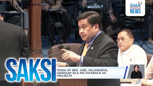 Sen. Jinggoy Estrada at Sen. Joel Villanueva, itinangging tumanggap sila ng kickback sa flood control projects | Saksi