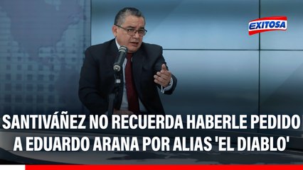 Juan José Santiváñez no recuerda haberle pedido a Eduardo Arana por alias 'El Diablo': "Tampoco es tráfico de influencias"