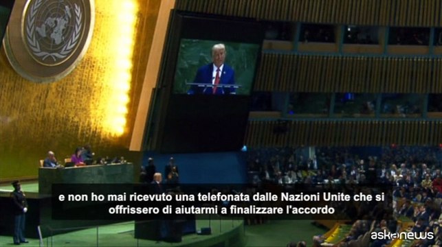 Usa, Trump: ho risolto io conflitti, qual è lo scopo dell'Onu?
